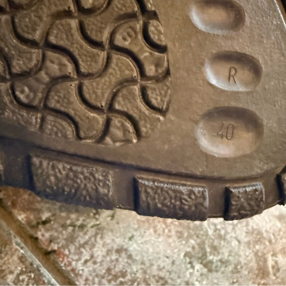 Birkis Blue Sandals with Orange and Yellow Accents size 40 - Picture 7 of 8